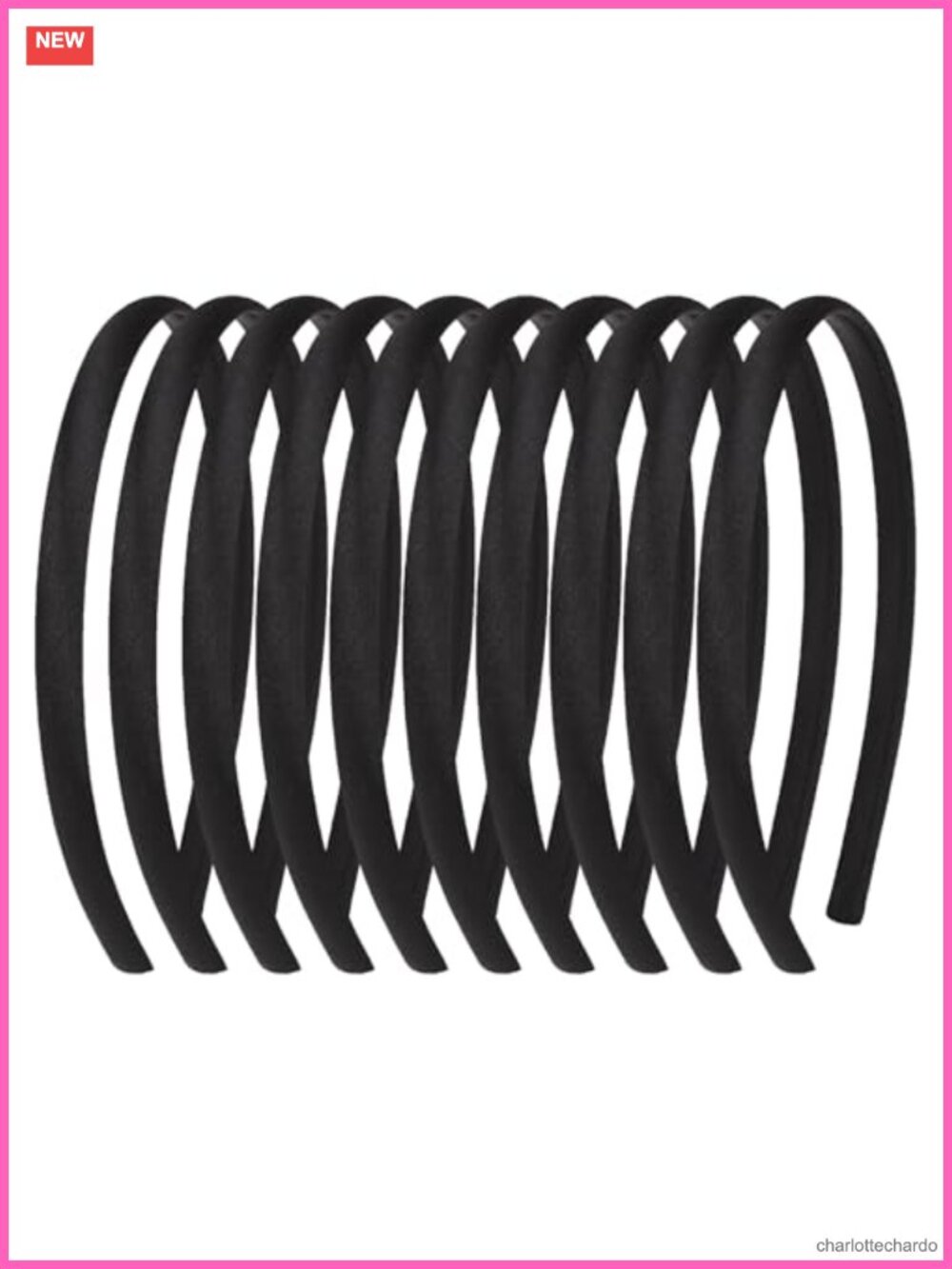 10 Pack Thin Hair Headbands with Teeth, Plastic Hair Accessories for Women,